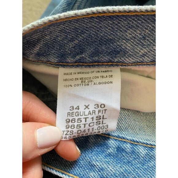 Vintage Wrangler Denim Jeans Size 34x30 Medium Wash Straight Leg Classic Fit EUC - Picture 8 of 12